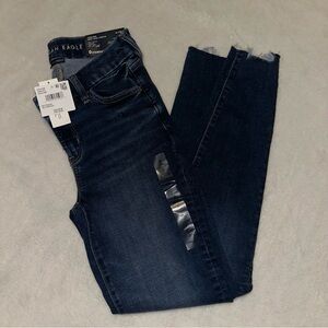 American Eagle Outfitters Women's Midnight Blue Skinny Jeans